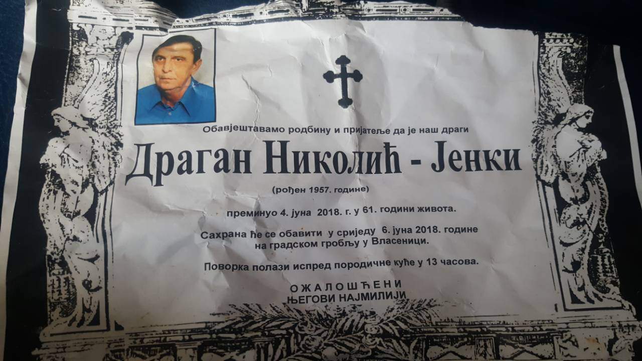 Umro ratni zločinac Dragan Nikolić Jenki